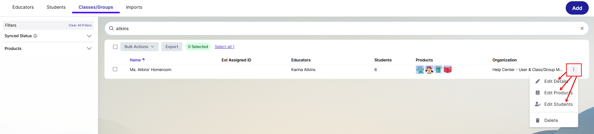 add new class_appears in table and can be edited.png