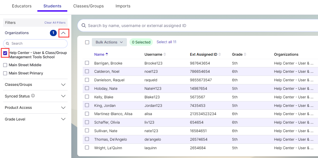 organizations filter.png