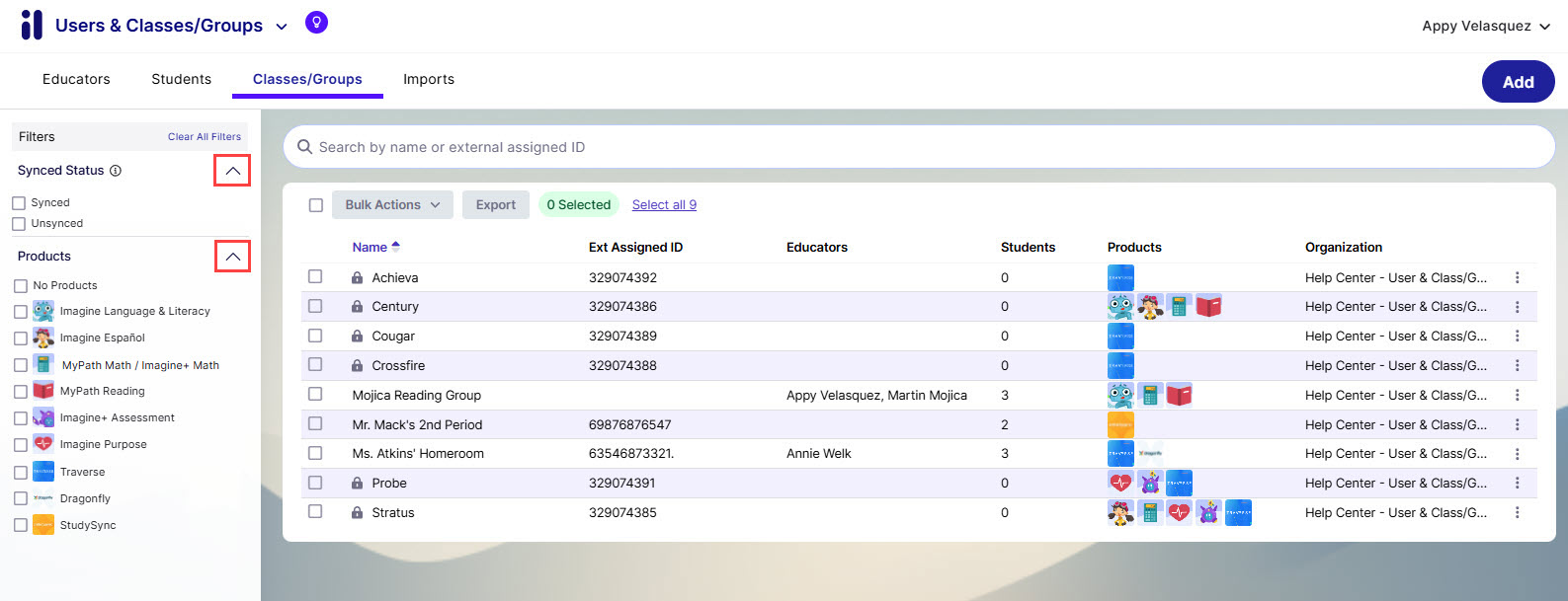 users and classes groups side filters for classes.jpg