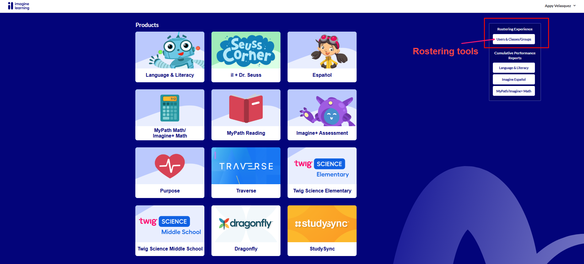 Rostering tools button on Product Portal.png