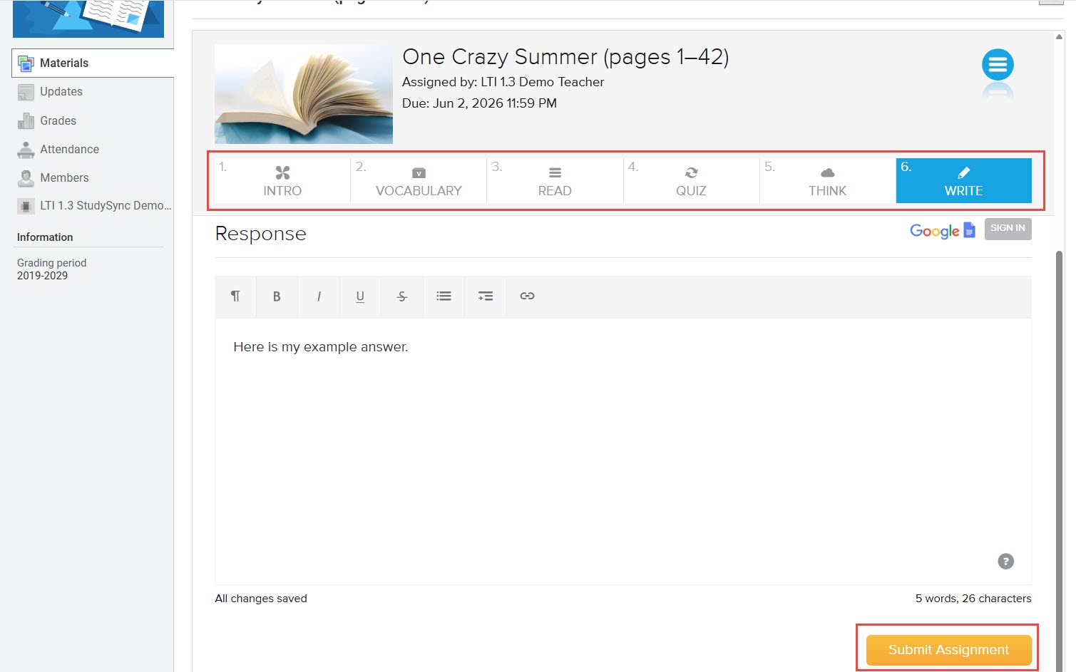 student view schoology submit assignment.jpg