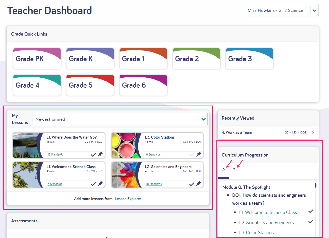 dashboard view - pinned lessons.png