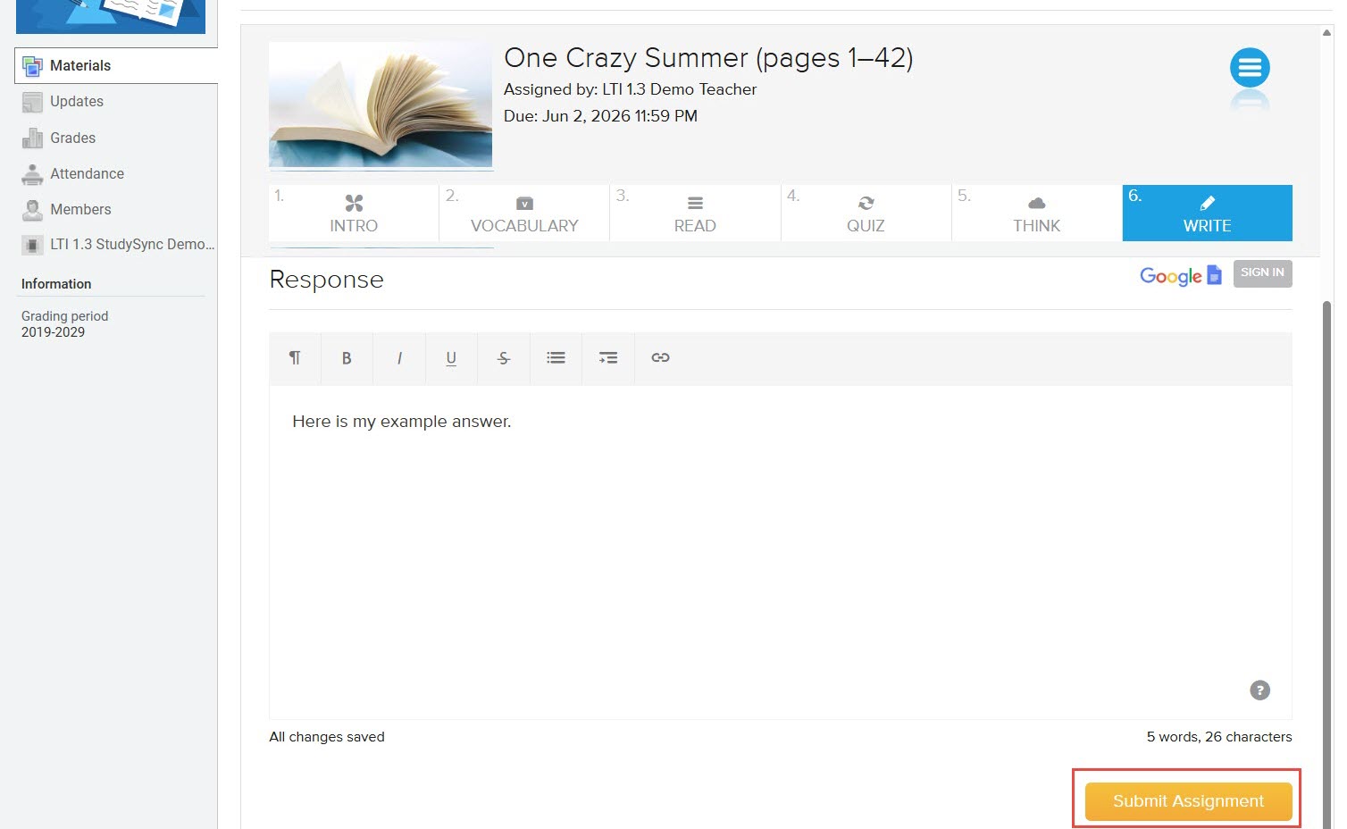 student view schoology submit assignment.jpg