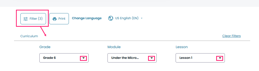 filters at top of TSMS student glossary.png