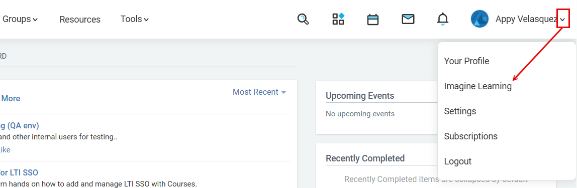 choose IL account in Schoology.png
